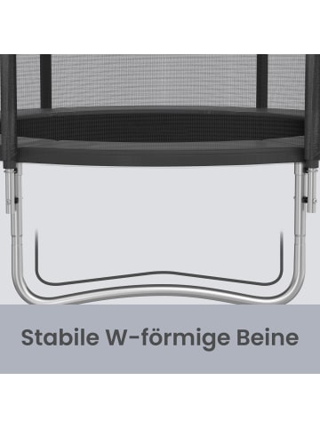SONGMICS Gartentrampolin Saul in Schwarz - (H)270 x Ø366 cm
