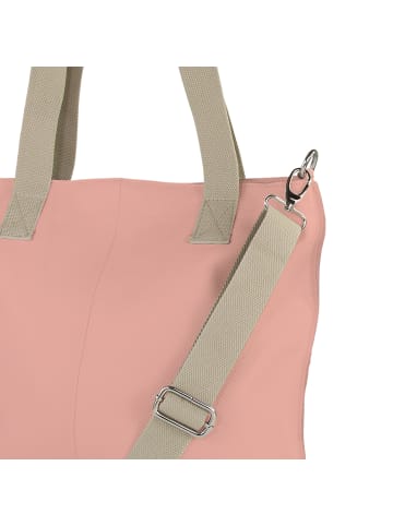 Toscanto Toscanto Schultertasche, Shopper Leder rosa ca. 44cm