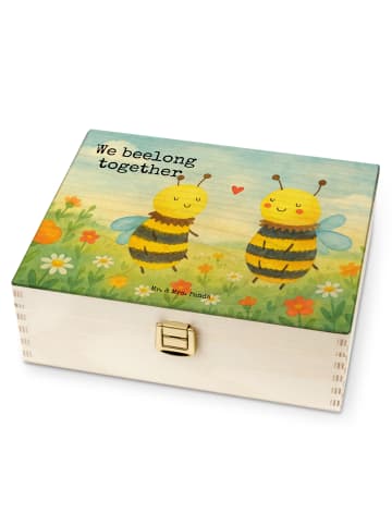 Mr. & Mrs. Panda Teedose Biene Verliebt Design mit Spruch in Weiß