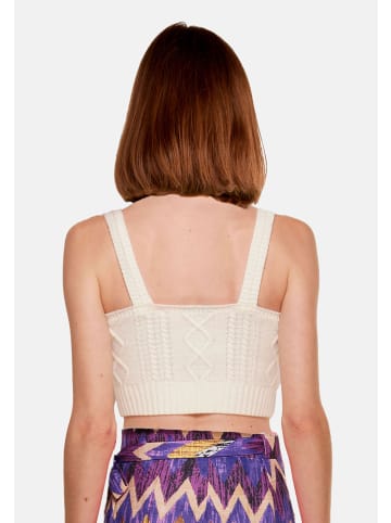 TOOCHE Shirt & Top "Stricktop" in Weiß