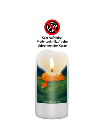 Mr. & Mrs. Panda Kerze Fuchs Sterne Design ohne Spruch in Weiß