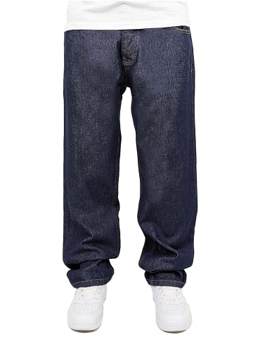 DADA Baggy Jeans Loose Fit mit gestickter Gesäßtasche in Blau