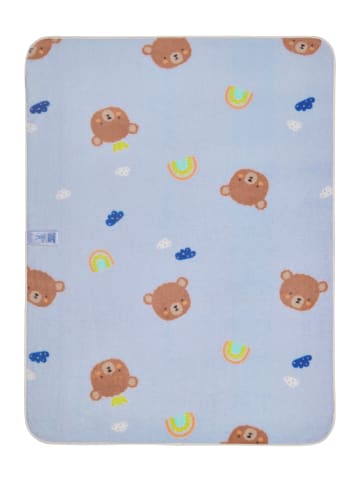 Sterntaler Babydecke Plüsch FAMILIE Bär in hellblau