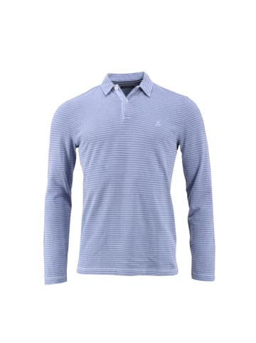 Marc O'Polo Polohemd mit langem Arm aus Organic Cotton in Blau