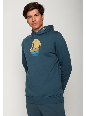 GreenBomb Hoodie Nature Cliffhanger in Blauer Stein