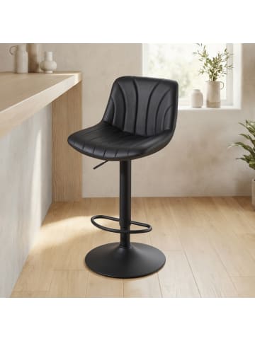 VASAGLE 4er-Set: Barhocker Tyra in Schwarz - (B)43 x (H)(88-108) x (T)46.5 cm