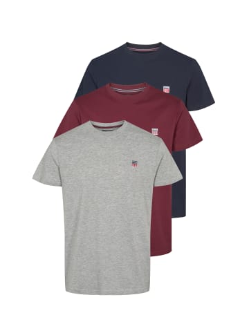 VINSON T-Shirt VMMassimo in DarkSap-PortRoyal-GreyMelange