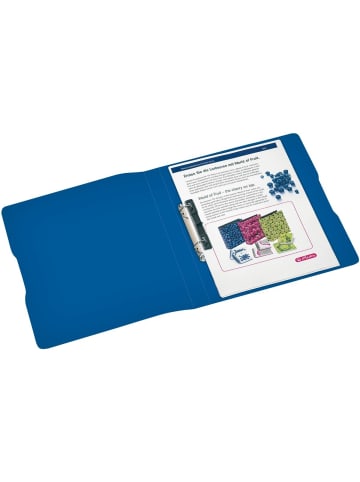 Herlitz Ringbuch A4 2 Ringe PP 16mm blau opak to go