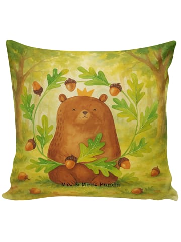 Mr. & Mrs. Panda Couchkissen Bär König Design ohne Spruch in Weiß