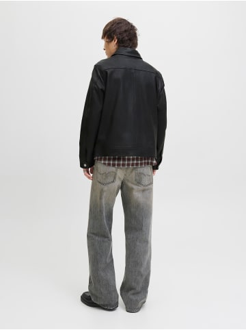 Jack & Jones Lederjacke in Black