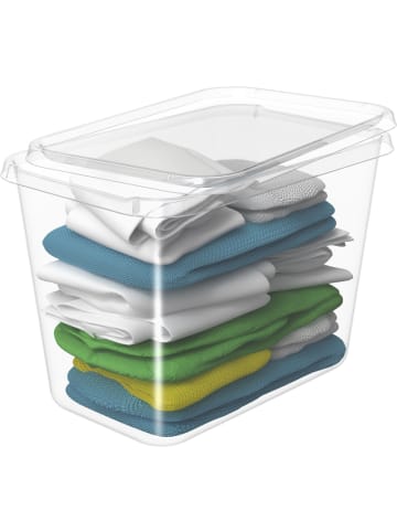 SmartStore 3er-Set Aufbewahrungsbox Basic   Transparent 60L