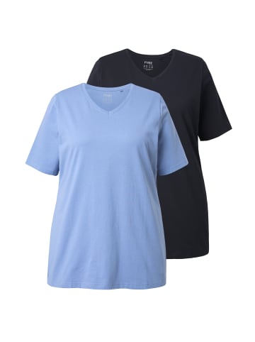Ulla Popken Shirt in helles segelblau