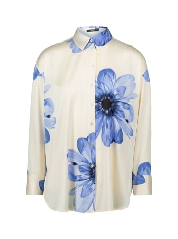Zero  Hemdbluse mit Blumendruck in CreamBlue