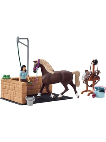 Schleich Spielfigur Horse Club Waschplatz mit Emily & Luna, 5-12 Jahre