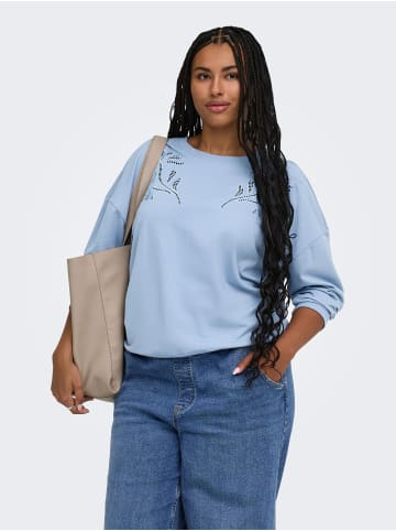 ONLY Carmakoma Sweatshirt in Dusty Blue