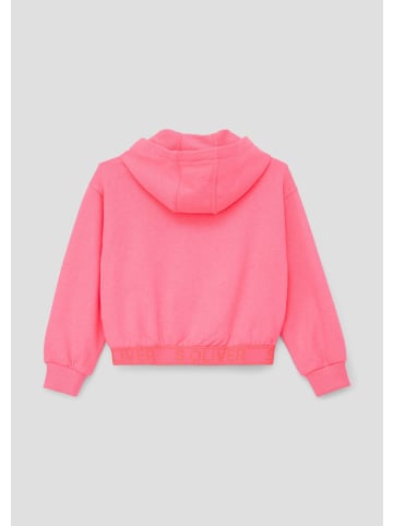 s.Oliver Sweatshirt Jacke langarm in Pink