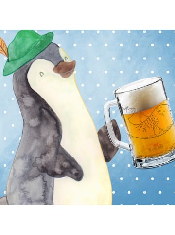 Mr. & Mrs. Panda Gravur Bierkrug Robbe Liegen ohne Spruch in Transparent