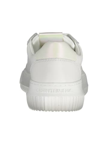 Calvin Klein Weiße Leder-Sneaker