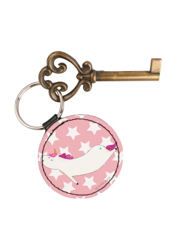 Mr. & Mrs. Panda Taschenanhänger Einhorn Yoga ohne Spruch in Rot Pastell