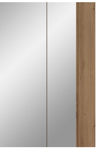 Inn.Furn Spiegelschrank Artisan Eiche, Badschrank 3-türig, 60 x 70 cm