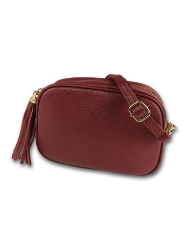 Toscanto Leder Umhängetasche Toscanto Tasche rot ca. 21cm