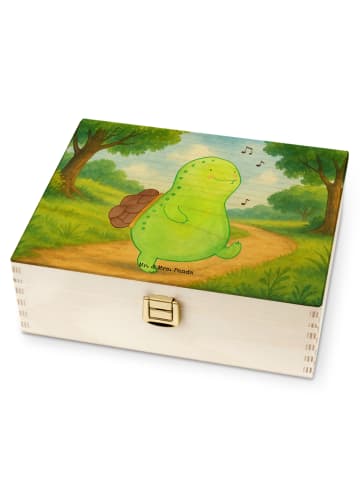Mr. & Mrs. Panda Holz Teedose Schildkröte Pfeifen Design ohne Sp... in Weiß