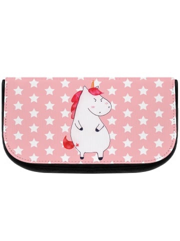 Mr. & Mrs. Panda Schminktasche Einhorn Wut ohne Spruch in Rot Pastell