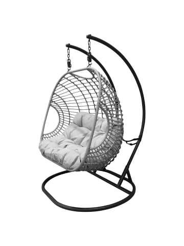 ebuy24 Gartenstuhl Viga Schwarz, Grau 133 x 160 cm