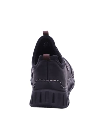 rieker Slipper in schwarz/chestnut/forest