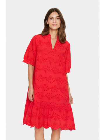 SAINT TROPEZ Kleid GeleksaSZ Gerade Passform in Flame Scarlet