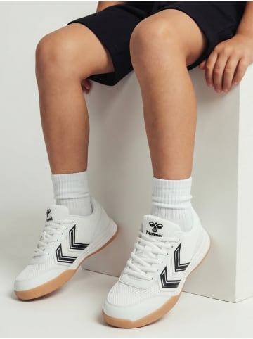 Hummel Hallenschuh Multiplay Flex Innenbereich Kinder in WHITE/BLACK