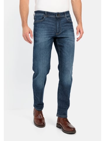 Camel Active Regular Fit fleXXXactive® 5-Pocket Jeans in Dunkelblau