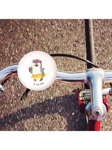 Mr. & Mrs. Panda Fahrrad Klingel Pinguin Kokosnuss ohne Spruch in Weiß
