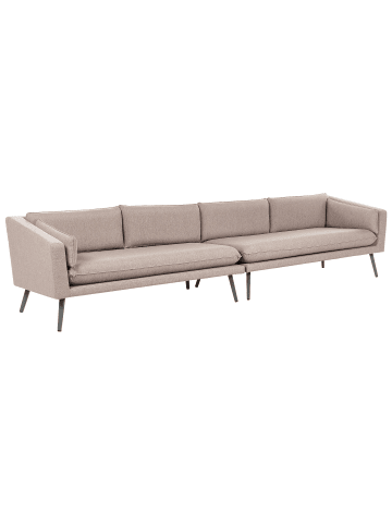 Beliani Gartensofa LORETELLO in Beige/Grau - (W) 320 x (H) 70 x (L) 76 cm