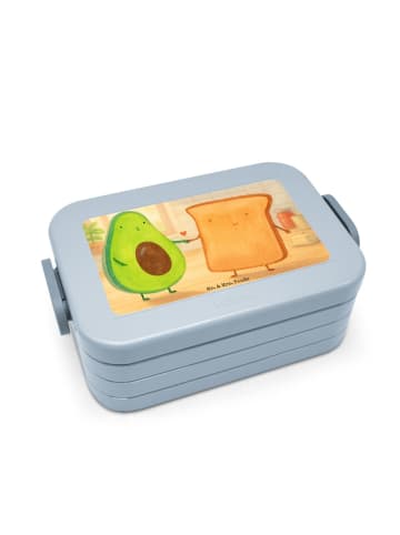 Mr. & Mrs. Panda MEPAL Bentobox Avocado Toast Design ohne Spruch in Blau Pastell