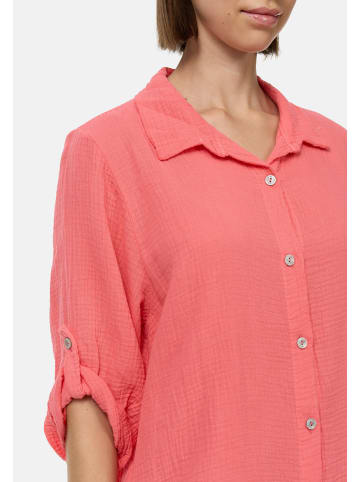 PM SELECTED Musselin Longbluse in Coral