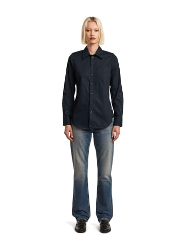 G-Star Raw Slim Poplin Long Sleeve Shirt mazarine blue
