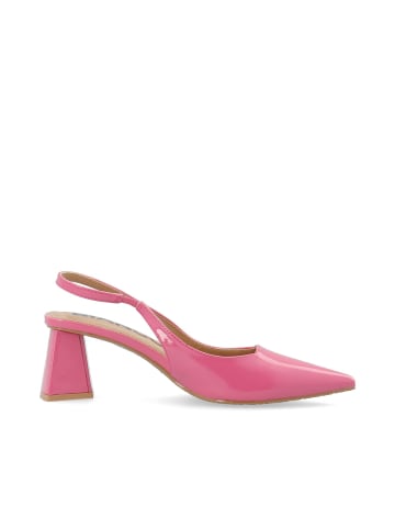 Bianco Pumps in HotPink