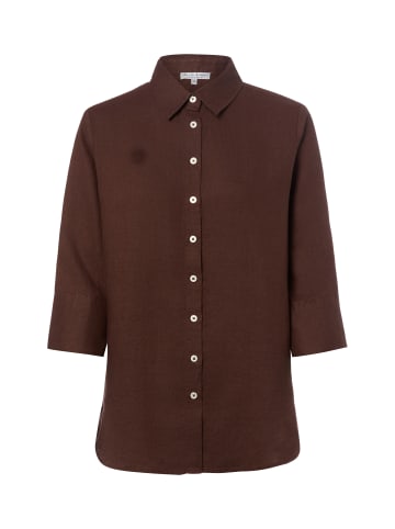 Marie Lund Leinenbluse Rihab in schoko - 0059