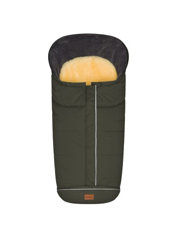 fillikid Echtfell-Winterfußsack Nanga Exklusiv in Olive