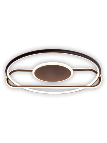näve LED Deckenleuchte "BRENDAN" in schwarz - (L)54 cm x (B)54 cm x (H)13 cm - EEK E