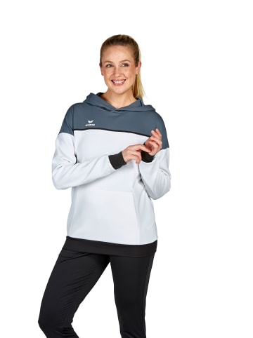 erima Damen Change By Erima Kapuzensweat in weiß/slate grey/schwarz