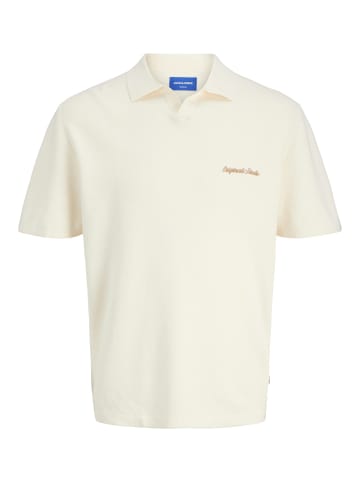 JACK & JONES Junior Strickpolo kurzarm JORNORREBRO in sea salt