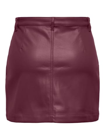 ONLY Lederrock in Burgundy
