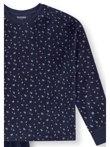 Schiesser Schlafanzug Nightwear in Dunkelblau