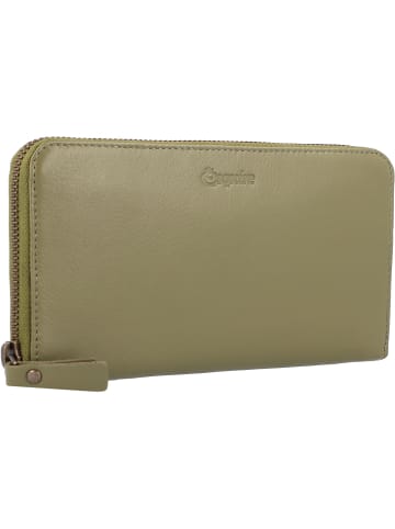 Esquire Peru Geldbörse RFID Leder 19 cm in olive