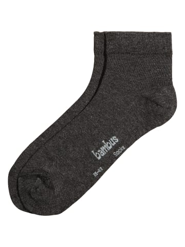 Erwin Müller Kurzsocken 6 Paar in grau/anthrazit