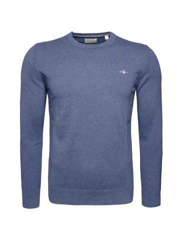 Gant Pullover Classic Cotton C-Neck in blau