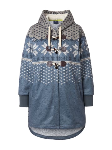 LAURASØN Sweatjacke in grau melange