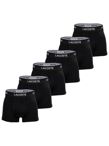 Lacoste Boxershort 6er Pack in Schwarz